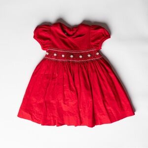 Sorbet Smocked Corduroy Dress